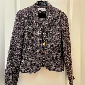 Calvin Klein Tweed Blazer and Pencil Skirt Size 2P